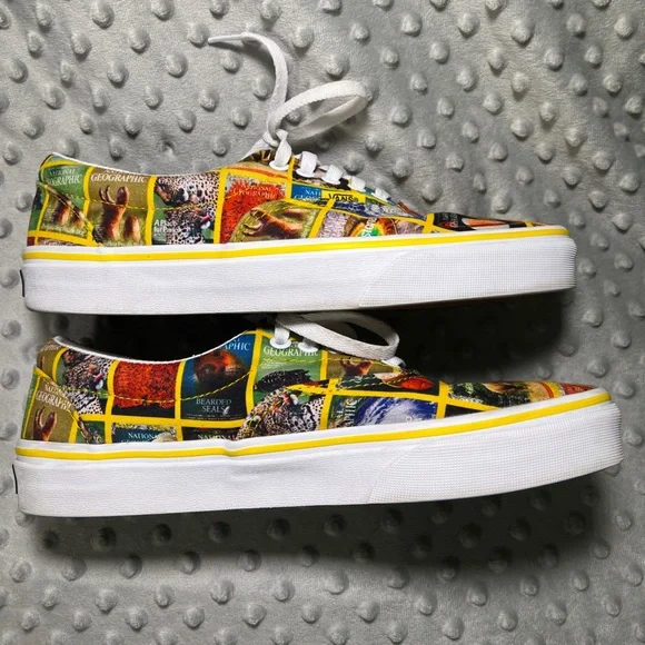 Vans x National Geographic Limited Edition Era Magazine Cover Sneakers M8.5 W10 - Picture 4 of 11